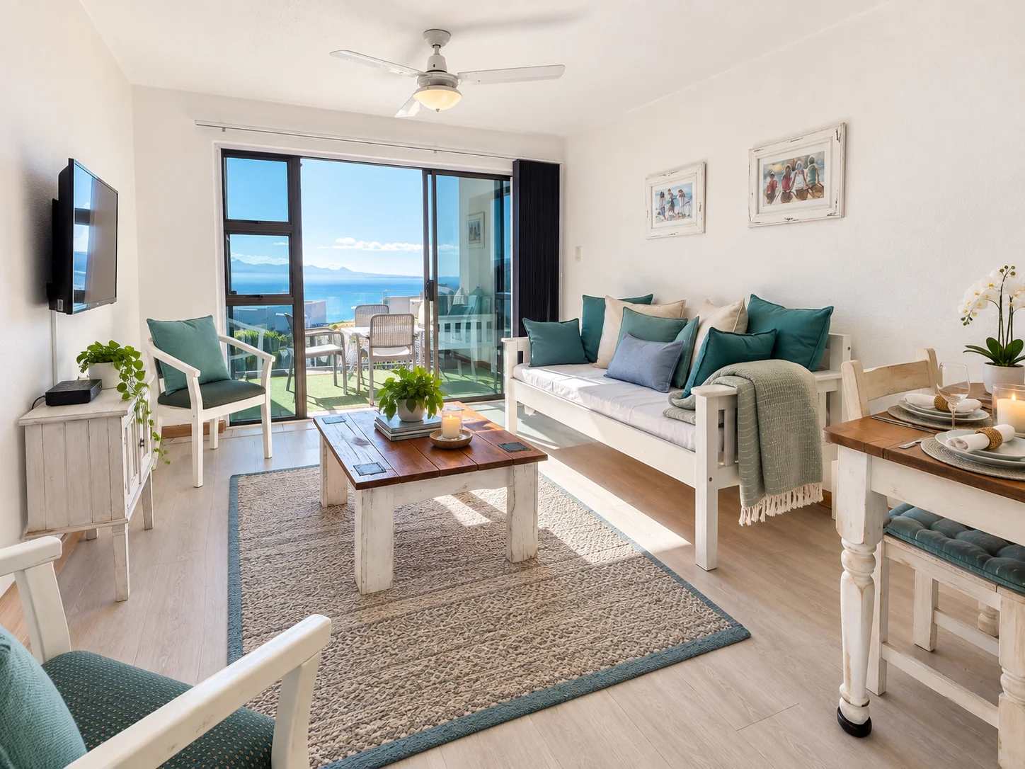 Serendipity - Ocean View Apartment lounge view 1